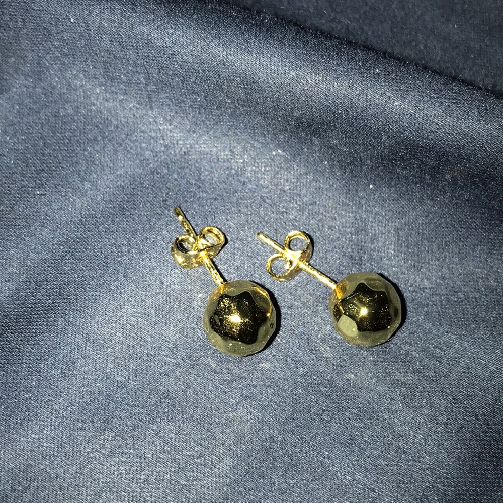 Gorjana gold ball earrings